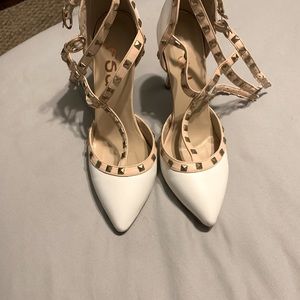 White and Tan heels
